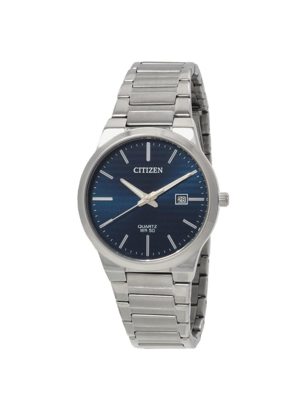 NWT Citizen Quartz Blue Dial Stainless Steel Men's Watch